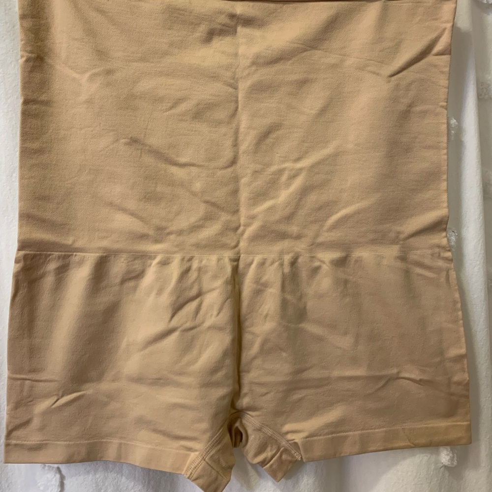 Jockey Nude/Tan High-Waist Shapewear Shorts